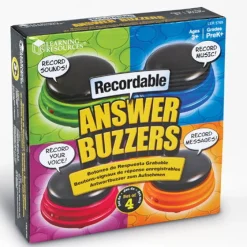 Svarknapper Med Optagerfunktion, 4 Stk