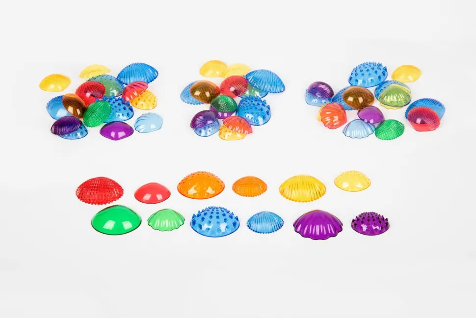 Taktilskaller - Transparente, 108 Stk