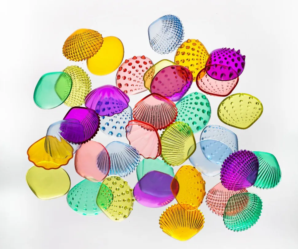 Taktilskaller - Transparente, 108 Stk