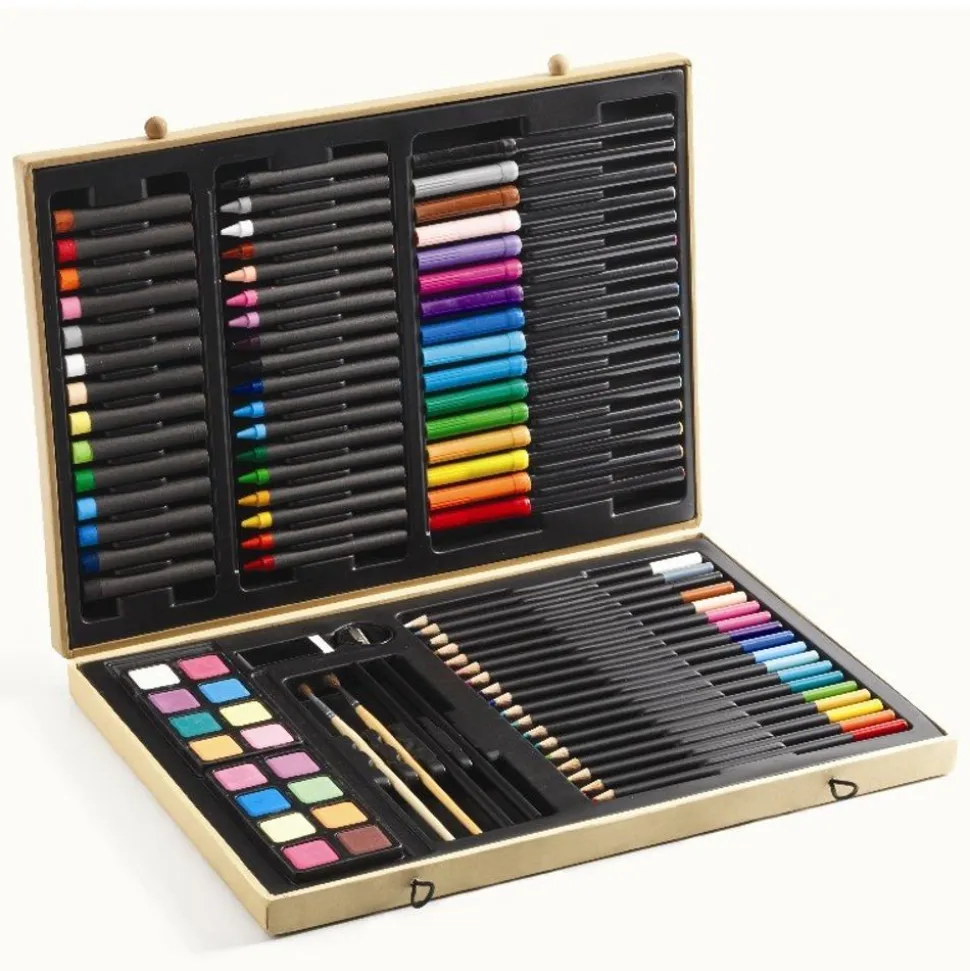 Tegne- Og Malekuffert Med 88 Dele