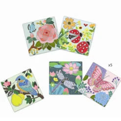 Tegneskabeloner - Havens Dyr, 5 Stk.