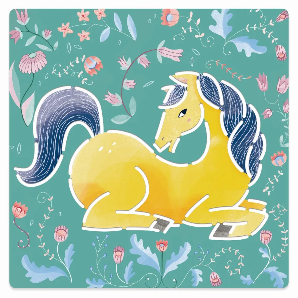 Tegneskabeloner - Heste, 5 Stk