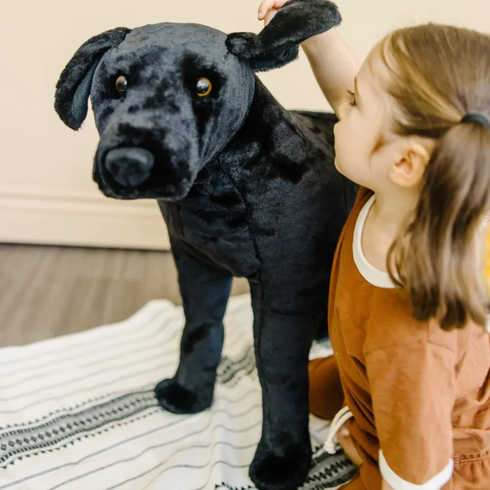 Tojdyr I Plys - Labrador, Sort