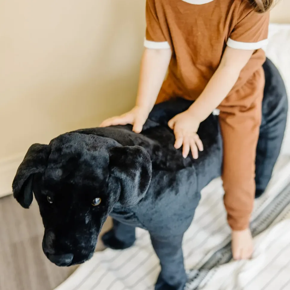 Tojdyr I Plys - Labrador, Sort