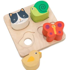 Traepuslespil M. 4 Brikker - Dyrevenner