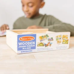 Traepuslespil M. 4 X 12 Brikker - Dinosaurer