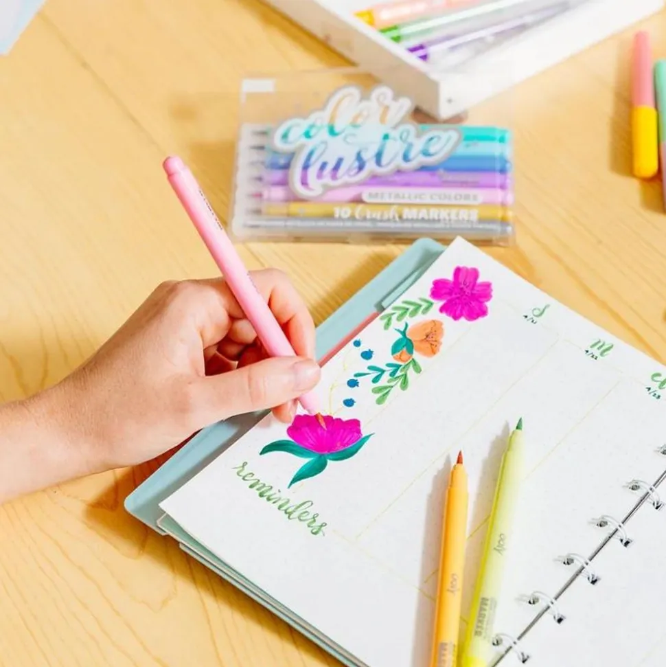 Tuschpenne - Metallic, 10 Stk