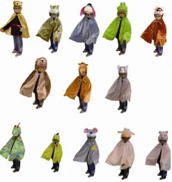 Udklaedningskapper - Dyr, 13 Stk