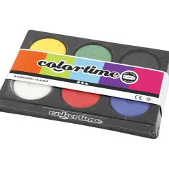 Vandfarver O4,4 Cm - Basisfarver, 6 Stk