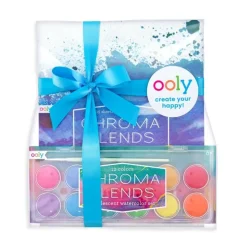 Vandfarver, Perlemor 12 Stk. + Akvarelblok