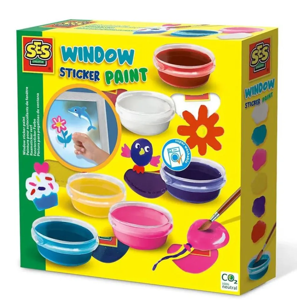 Vinduesmaling, 6 X 50 Ml.