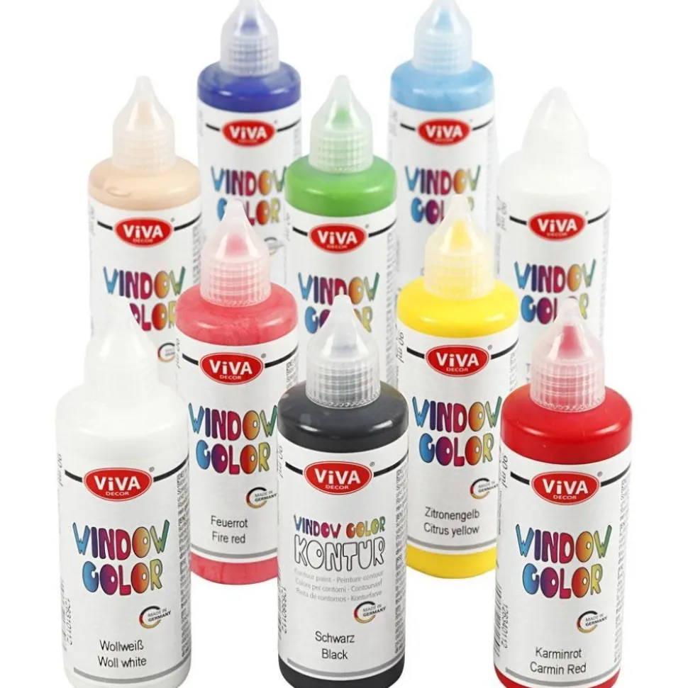 Vinduesmaling, 10 X 90 Ml.