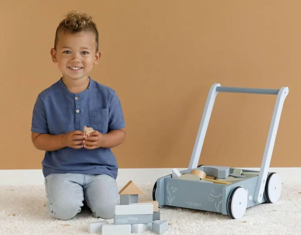 Vogn Med Klodser - Bla