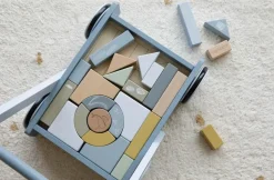 Vogn Med Klodser - Bla