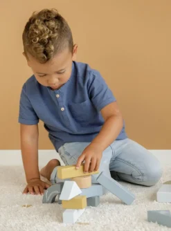 Vogn Med Klodser - Bla