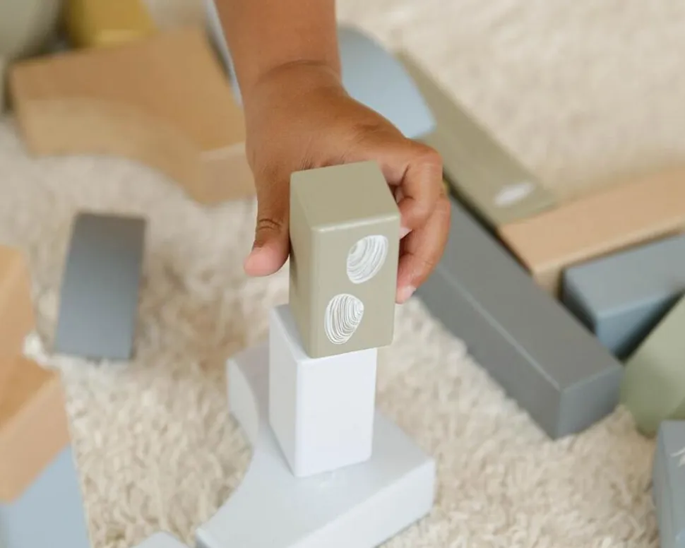 Vogn Med Klodser - Bla