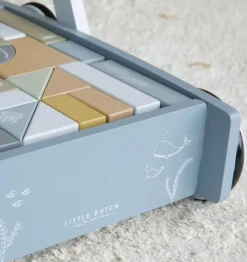 Vogn Med Klodser - Bla