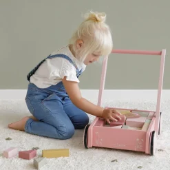 Vogn Med Klodser - Rosa