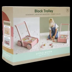 Vogn Med Klodser - Rosa