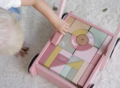 Vogn Med Klodser - Rosa