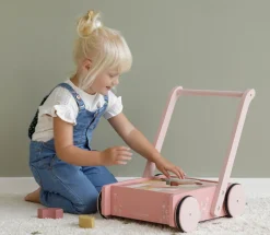 Vogn Med Klodser - Rosa