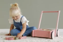 Vogn Med Klodser - Rosa