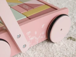 Vogn Med Klodser - Rosa