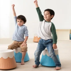 Vuggende Vulkan Stol/Skammel Til Børn