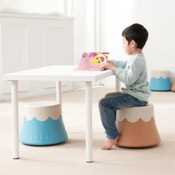 Vuggende Vulkan Stol/Skammel Til Børn