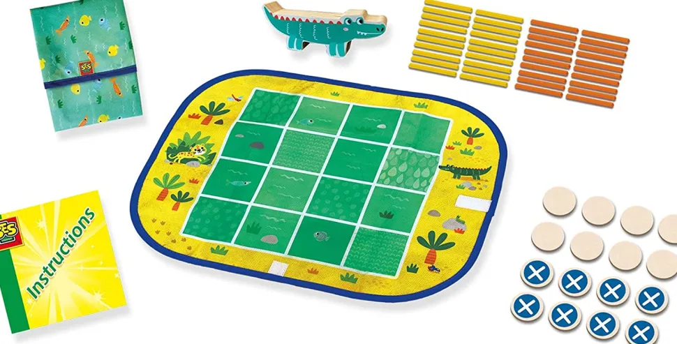 Wrap&Go - Fire Pa Stribe, Stablespil Og Kvadrater